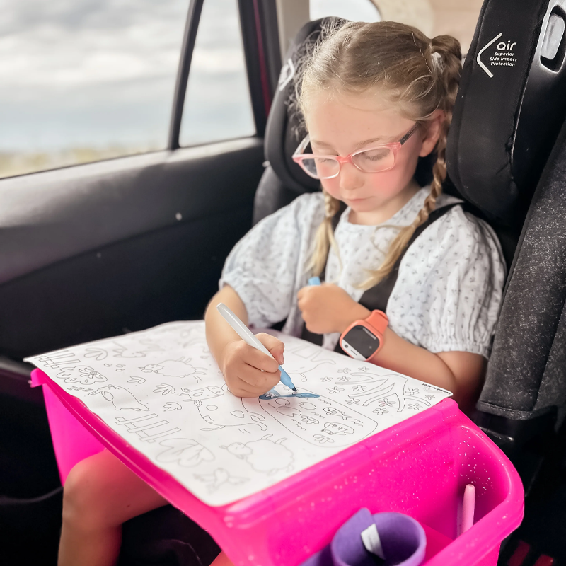 Scribble Mat Tapete reutilizable para colorear: En la Granja