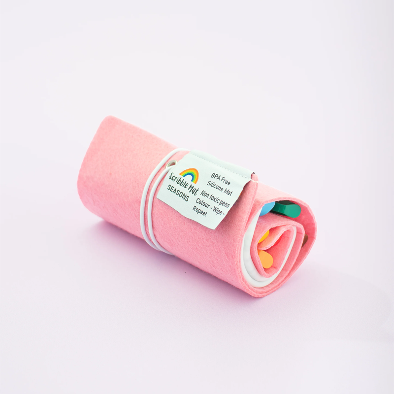 Scribble Mat Tapete reutilizable para colorear: Las Estaciones