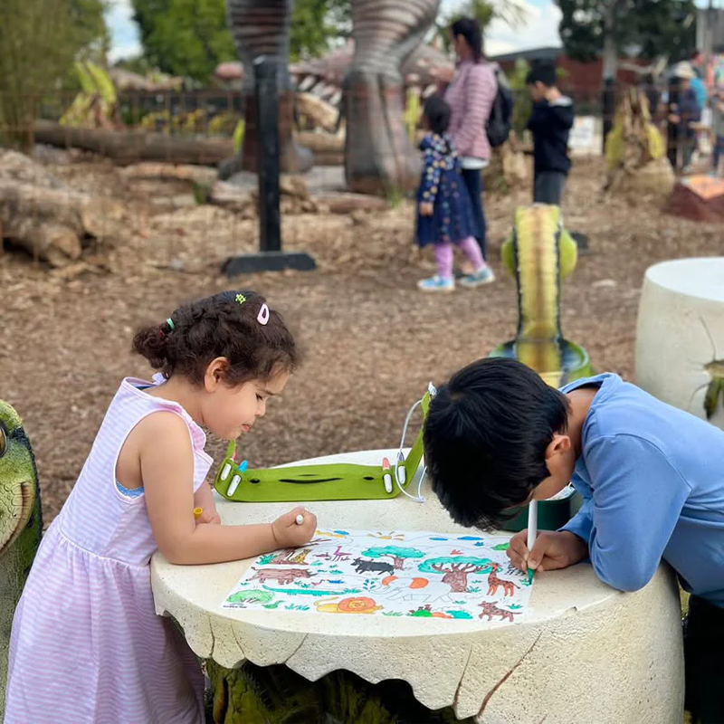 Scribble Mat Tapete reutilizable para colorear: De Safari