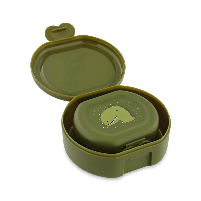 Conjunto de 2 lancheiras com clip Dino