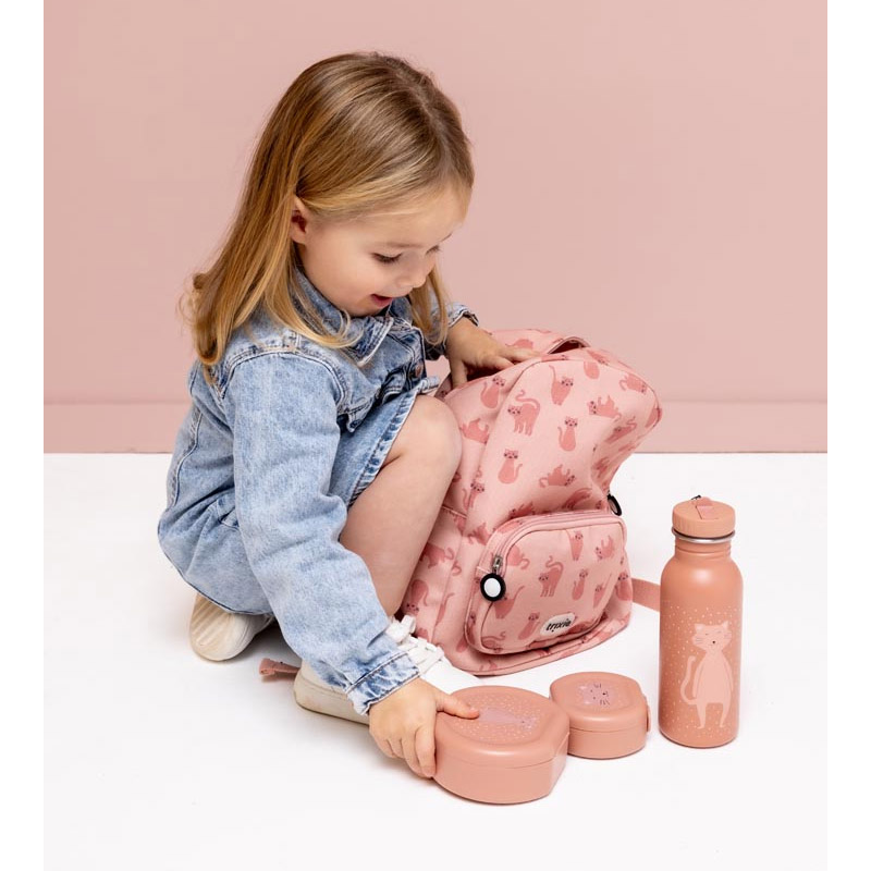 Conjunto de 2 lancheiras com clip Gato