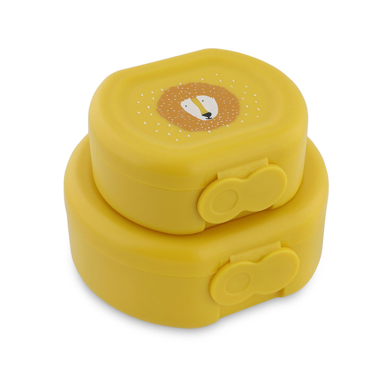 Conjunto de 2 lancheiras com clip Leão