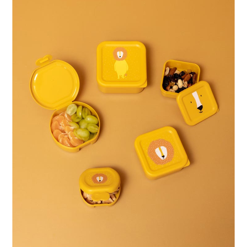 Conjunto de 2 lancheiras com clip Leão