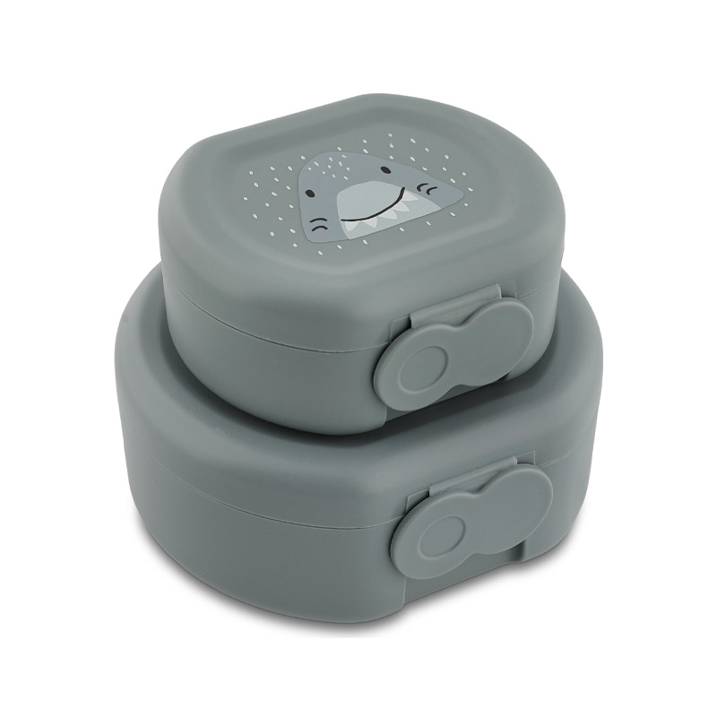 Conjunto de 2 lancheiras com clip Tubarão