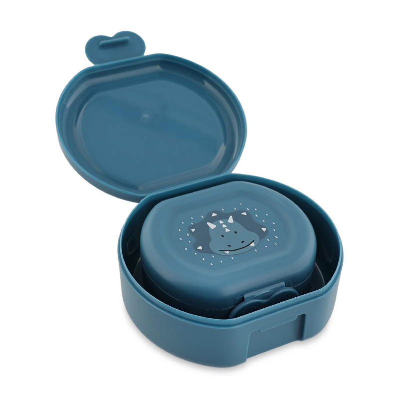 Conjunto de 2 lancheiras com clip Triceratops