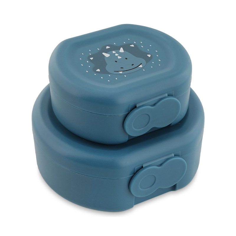 Conjunto de 2 lancheiras com clip Triceratops