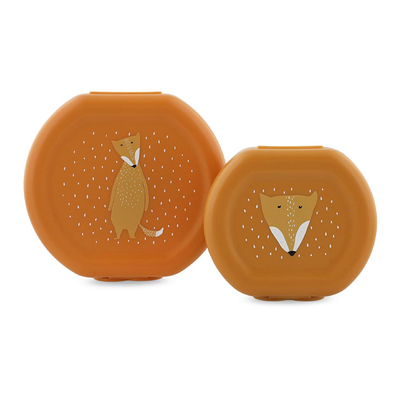 Conjunto de 2 lancheiras com clip Raposa