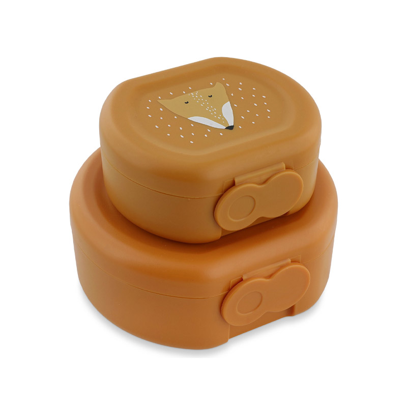 Conjunto de 2 lancheiras com clip Raposa