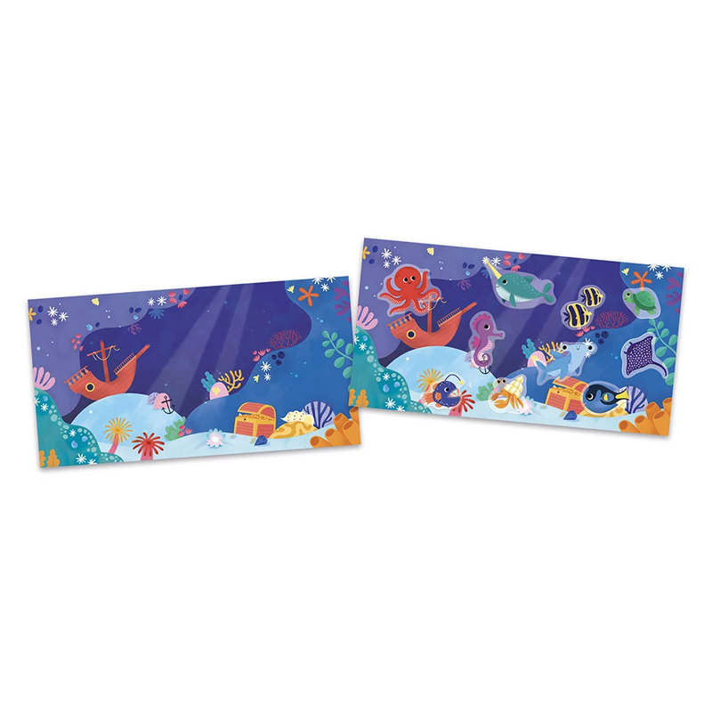 Set Creativo de Pegatinas Gruesas Reposicionables - El Mar - 18 meses