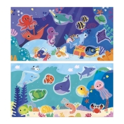 Set Creativo de Pegatinas Gruesas Reposicionables - El Mar - 18 meses