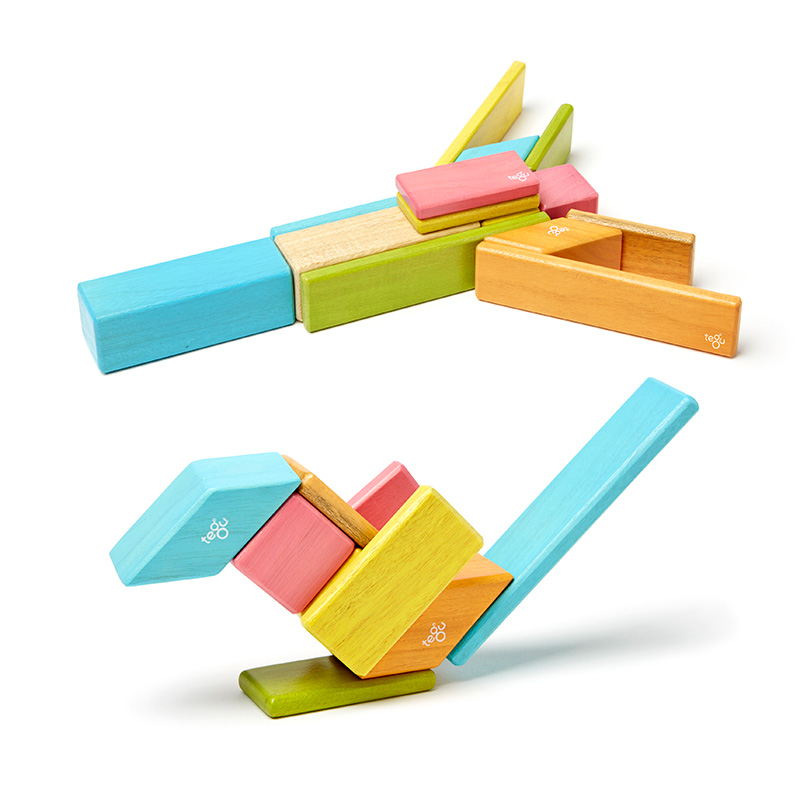 Magnetic Wooden Block Set Tegu Juego De Bloques De