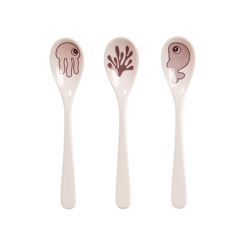 Set de 3 Cucharas Sea Friends Rosa