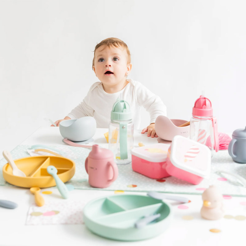 Conjunto de Alimentação Food & Fun Rosa