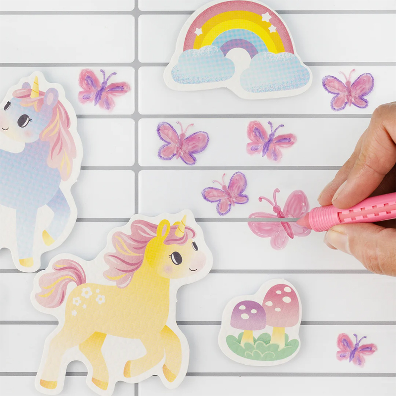 Set creativo de baño Unicornios Bath Art de Tiger Tribe