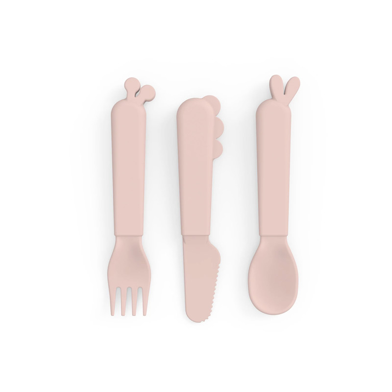 Set de Cubiertos Deer Friends Rosa