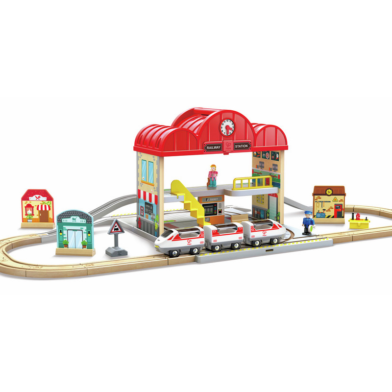 Conjunto de estação de comboios portátil