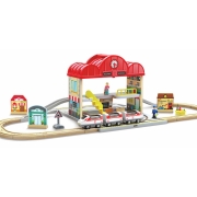 Set de Estación de Tren Portátil