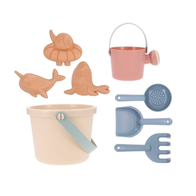 Set de Juguetes de Playa Cubo Beige Set de Juguetes de Playa Cubo Beige