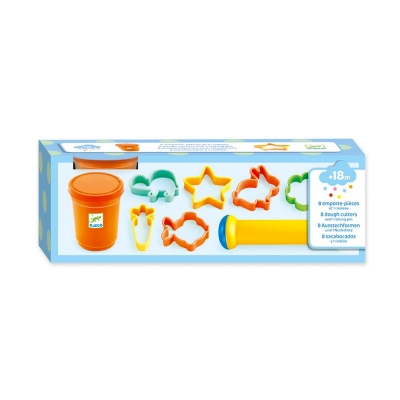 Set de Plastilina con Moldes y Rodillo Set de Plastilina con Moldes y Rodillo