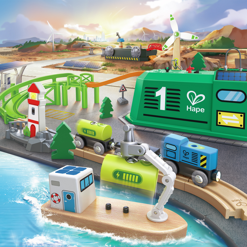 Conjunto de Comboio Eco Energy em Cubo