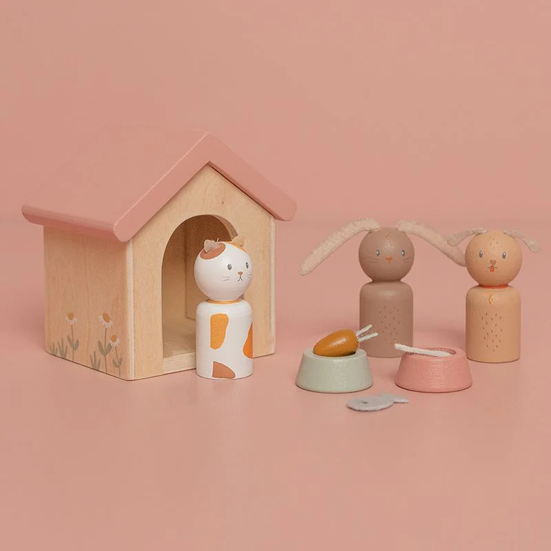 Set Mascotas para Casa de Muñecas