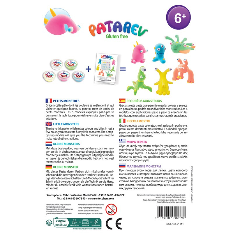 Set Patarev Pequeños Monstruos