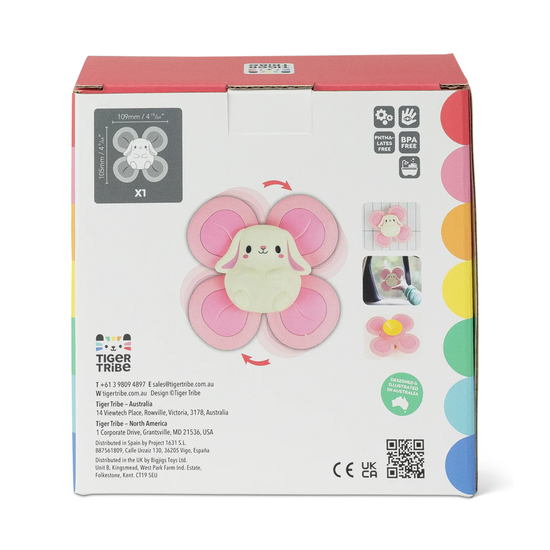 Sensory Spinner Coelho Rosa