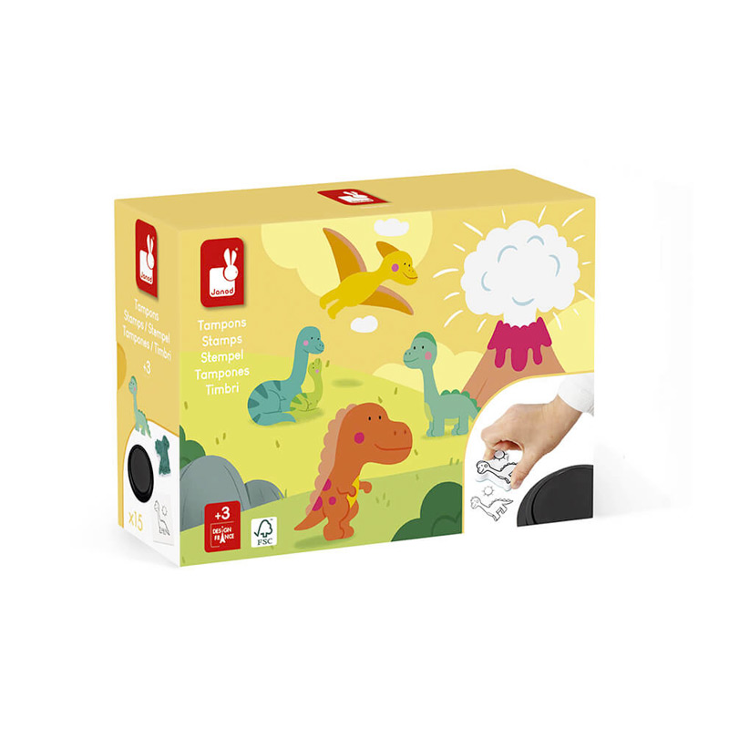 Stampinoo Set de 15 Tampones Dinos