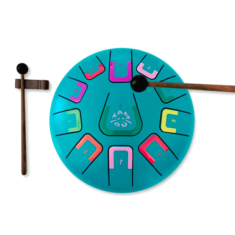 Tambú Tambor 11 Lengüetas Turquesa Mate