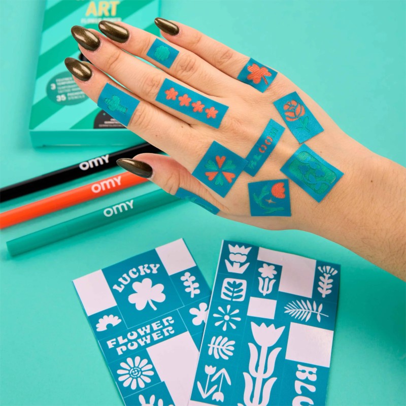 Tattoos OMY Art Temporales Flower Power