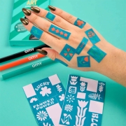 Tattoos OMY Art Temporales Flower Power