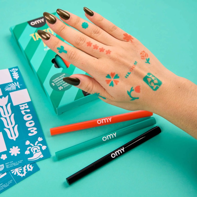 Tattoos OMY Art Temporales Flower Power