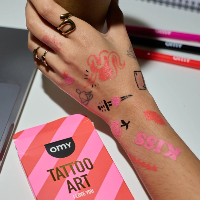 Tattoos OMY Art Temporales I Love You