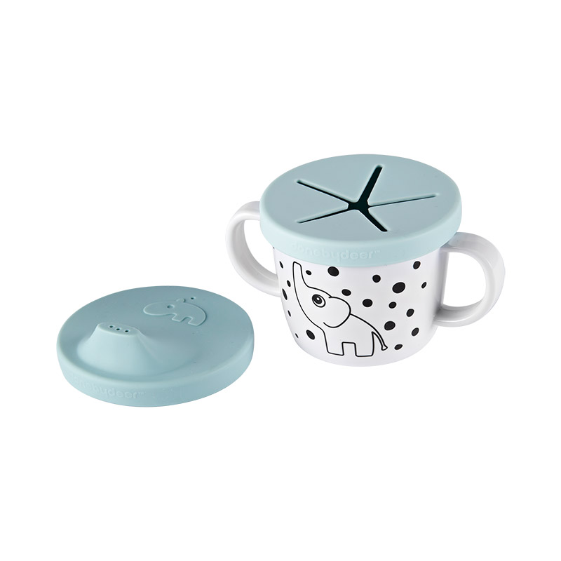 Taza de silicona para snacks - blush
