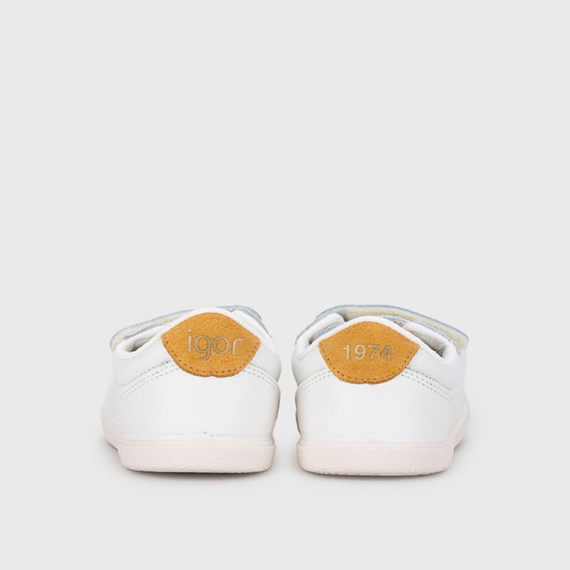 Zapatillas respetuosas Tennis Mostaza