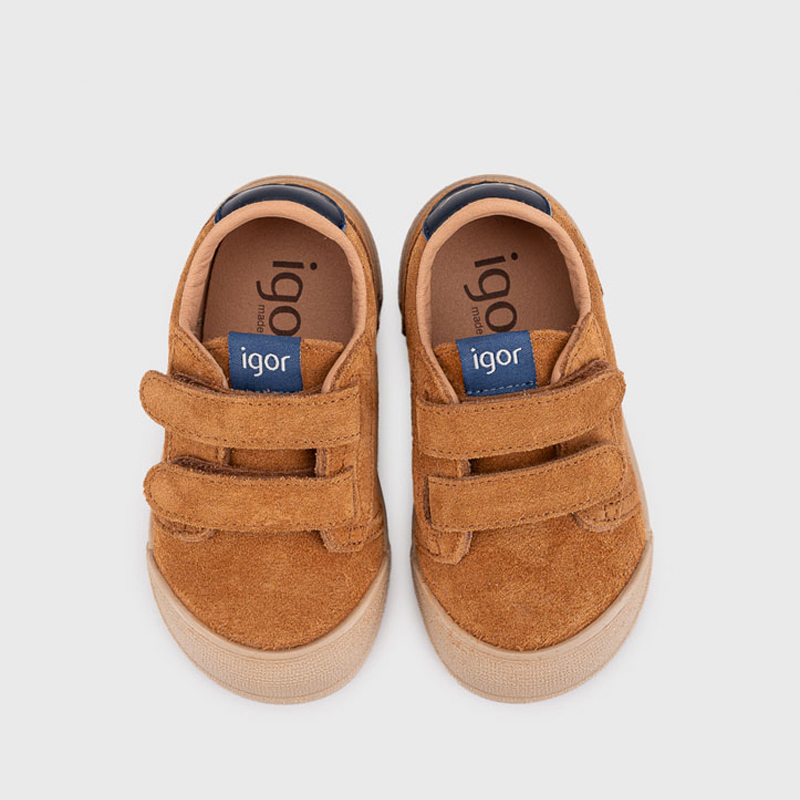 Zapatillas respetuosas Tennis Suede Mostaza