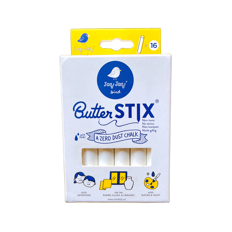 16 Tizas Blancas ButterStix