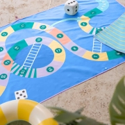 Toalla de Juego Microfibra Serpientes y Escaleras