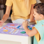 Toalla de Juego Mini Parchís y Tres en Raya