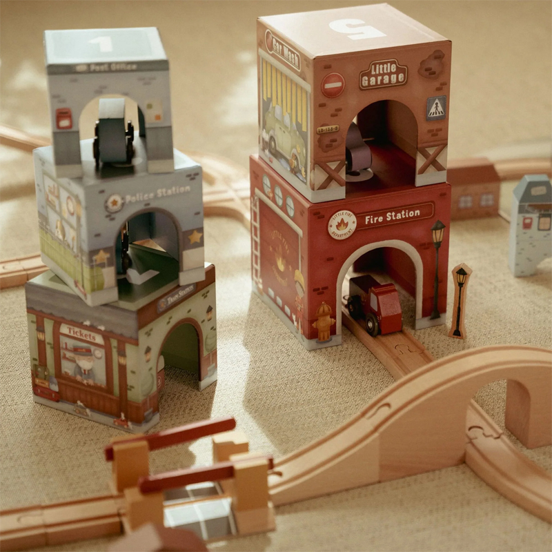 Torre encajable Ciudad con coches de Little Dutch