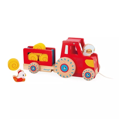 Tractor con Cuerda de Arrastre