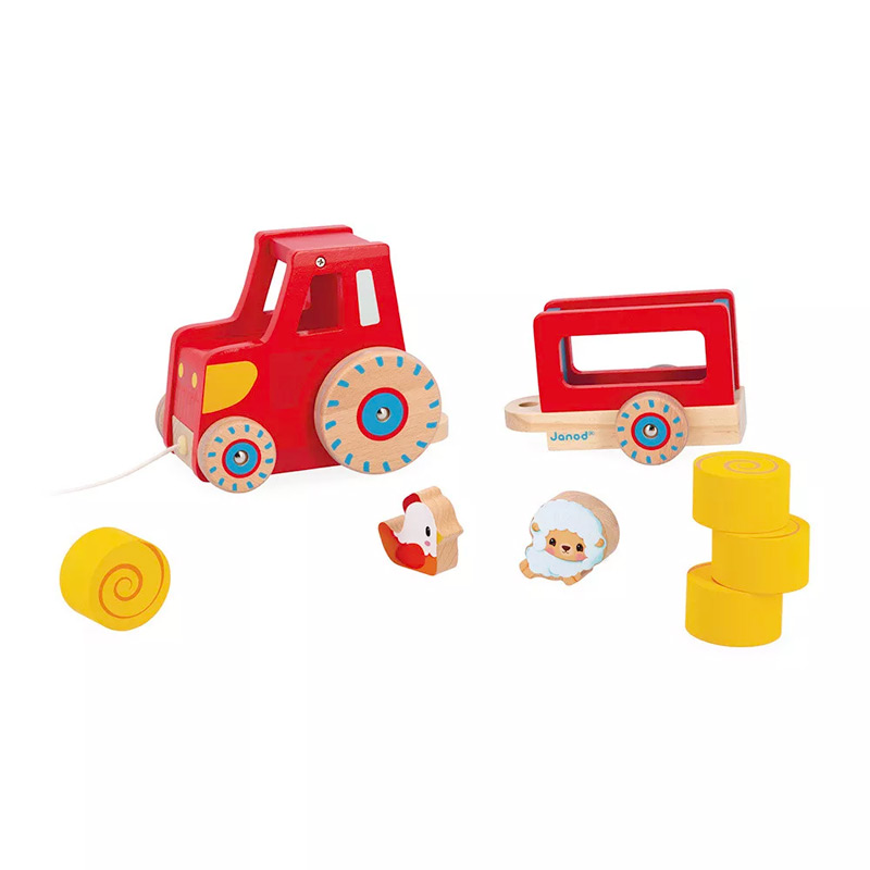 Tractor con Cuerda de Arrastre