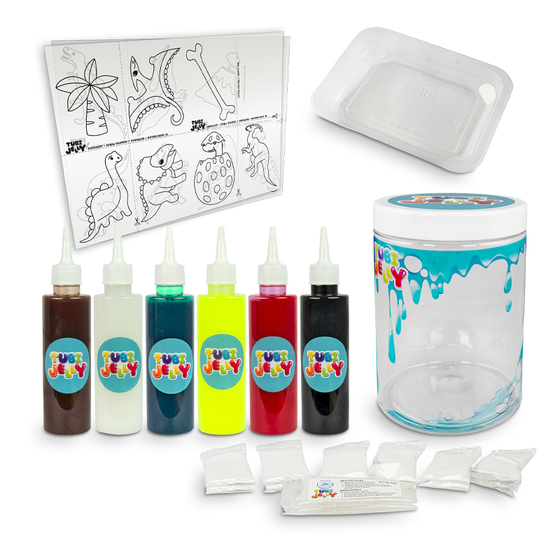 Tuban Set Tubi Jelly 6 Colores y Acuario Dinos