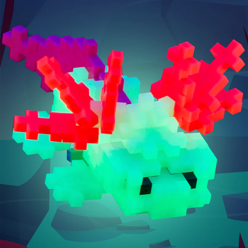 Tubo Plus-Plus Ajolote Fluorescente 100 peças