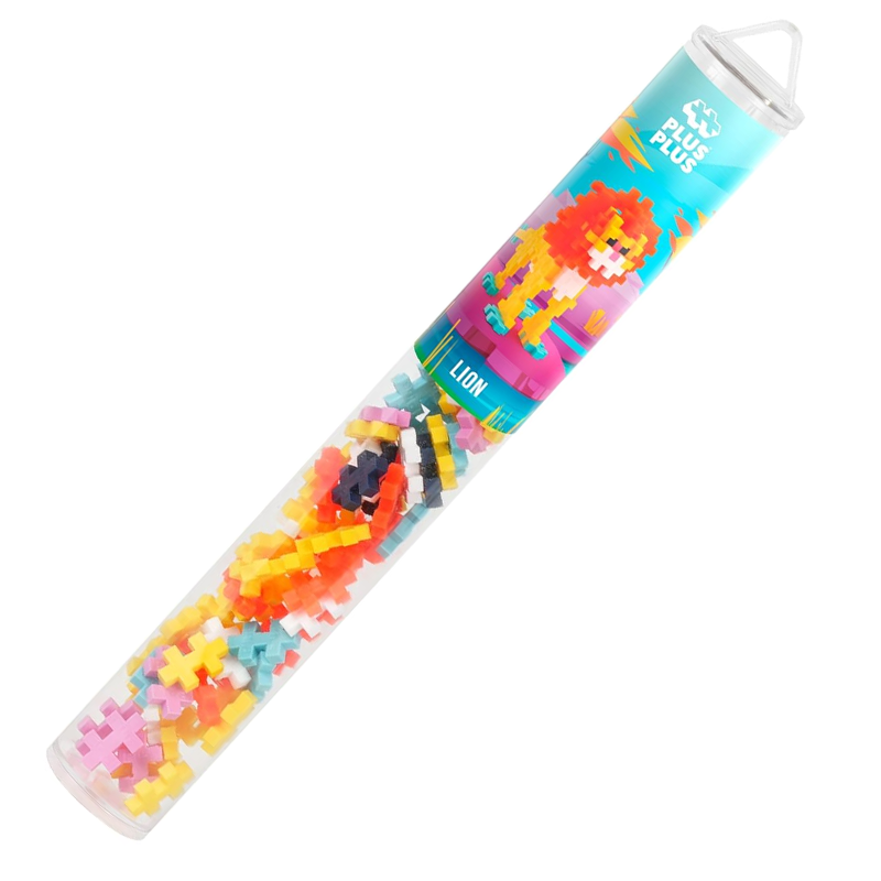 Tubo Plus-Plus Leão Mix 100 peças