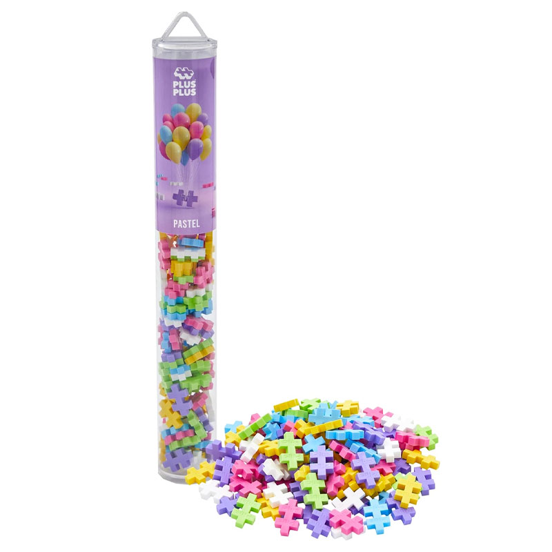 Tubo Plus-Plus Pastel 100 piezas