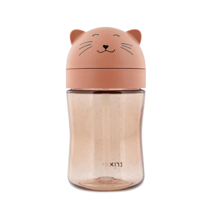 Vaso con pajita Gato