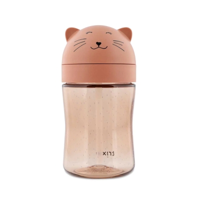 Vaso con pajita Gato