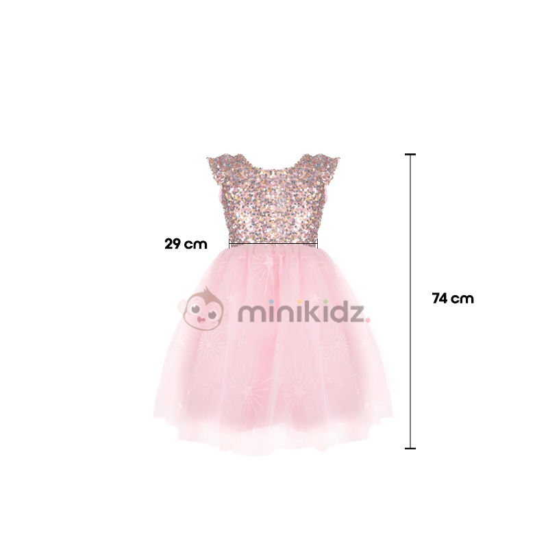 Vestido de Lantejoulas A Star is Born 7-8 anos