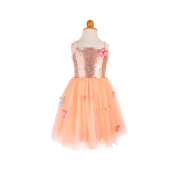 Vestido Mariposa Bliss Pêssego 3-4 anos
